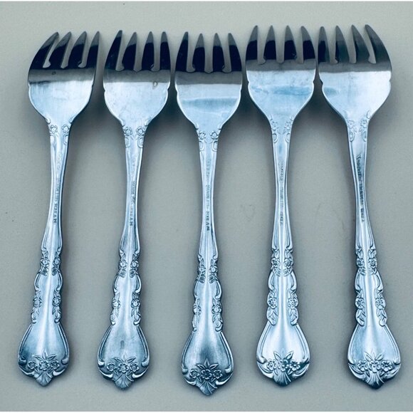 5 - Stanley Roberts Rogers DELIGHT Salad Forks Stainless Korea - Picture 4 of 5